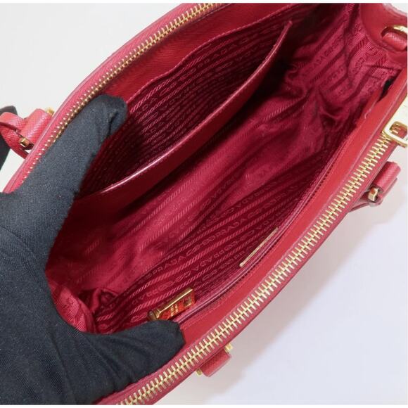 💎✨HOT BUY✨💎Authentic PRADA Triangle Logo Saffiano Leather Galleria - Picture 11 of 15